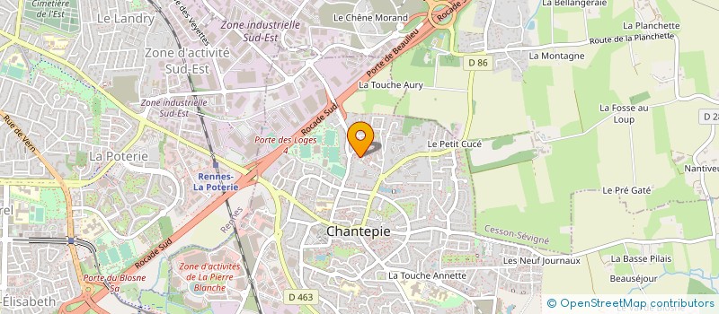 localisation de l'entreprise MONSIEUR PHILIPPE JACOB  CHANTEPIE