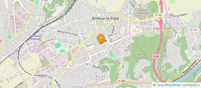 localisation de l'entreprise MONSIEUR PHILIPPE JACOLIN  RILLIEUX-LA-PAPE