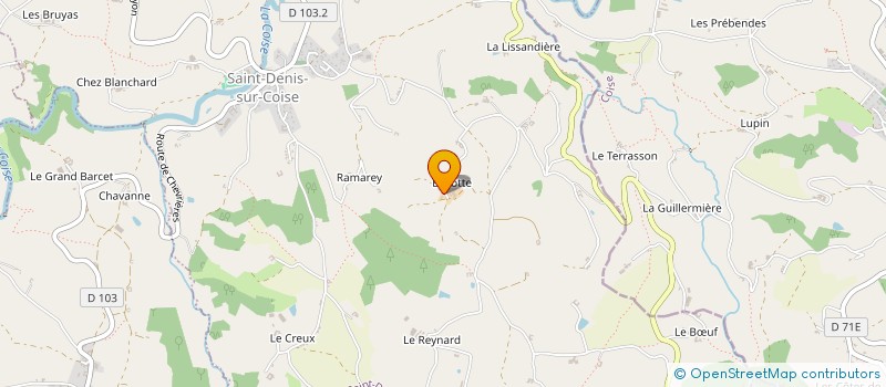 localisation de l'entreprise MONSIEUR PHILIPPE JACOUD  SAINT-DENIS-SUR-COISE