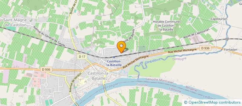 localisation de l'entreprise MONSIEUR PHILIPPE JACQ  CASTILLON-LA-BATAILLE