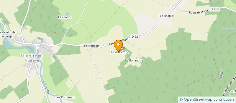 localisation de l'entreprise MONSIEUR PHILIPPE JACQUES  TANNERRE EN PUISAYE