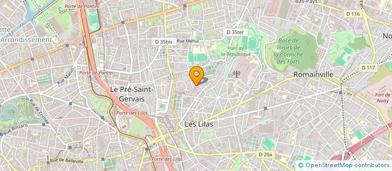 localisation de l'entreprise MONSIEUR PHILIPPE JACQUET  PANTIN