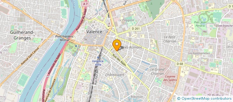 localisation de l'entreprise MONSIEUR PHILIPPE JACQUET à VALENCE