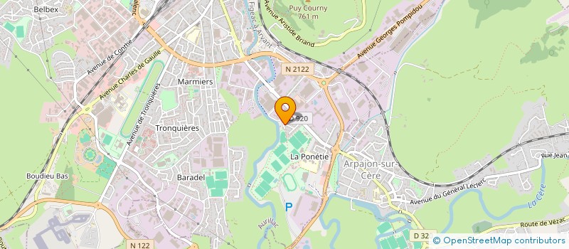 localisation de l'entreprise MONSIEUR PHILIPPE JACQUET à AURILLAC