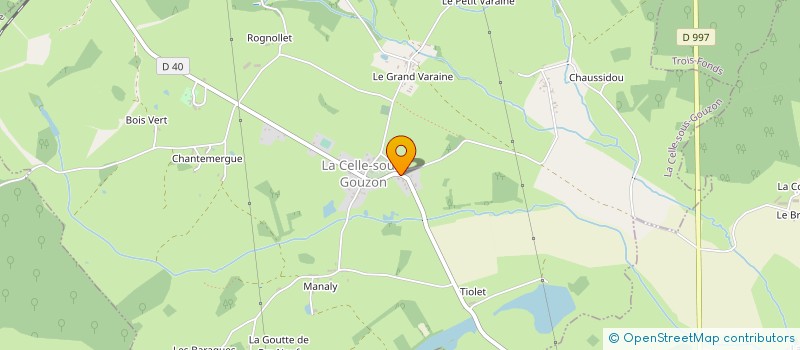 localisation de l'entreprise MONSIEUR PHILIPPE JACQUET  LA CELLE-SOUS-GOUZON
