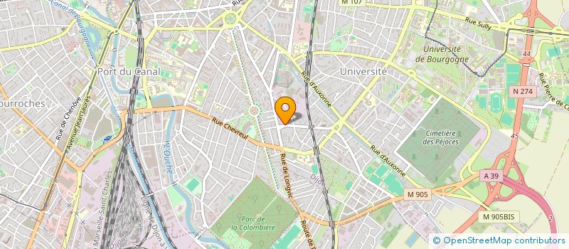 localisation de l'entreprise MONSIEUR PHILIPPE JACQUIER à DIJON