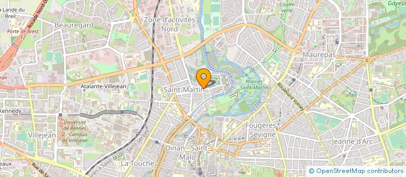 localisation de l'entreprise MONSIEUR PHILIPPE JACTEL  RENNES