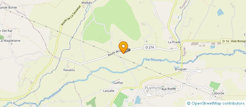 localisation de l'entreprise MONSIEUR PHILIPPE JALBERT à SAINT-CAPRAIS-DE-LERM