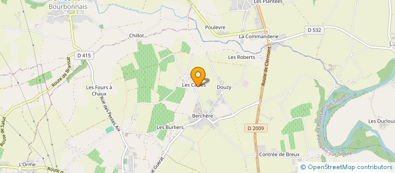 localisation de l'entreprise MONSIEUR PHILIPPE JALLET  SAULCET