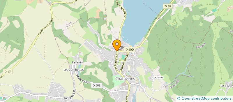 localisation de l'entreprise MONSIEUR PHILIPPE JANSER  CHARAVINES