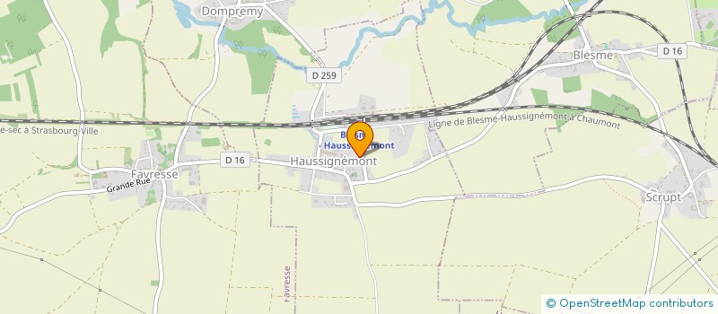 localisation de l'entreprise MONSIEUR PHILIPPE JASMIN  HAUSSIGNEMONT