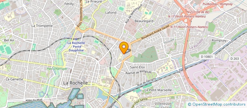 localisation de l'entreprise MONSIEUR PHILIPPE JAUD  LA ROCHELLE