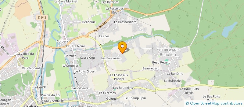 localisation de l'entreprise MONSIEUR PHILIPPE JAUDON  FERRIERE-SUR-BEAULIEU