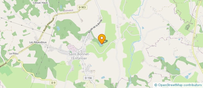 localisation de l'entreprise MONSIEUR PHILIPPE JAUGEAS  SAINT BONNET L'ENFANTIER