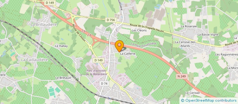 localisation de l'entreprise MONSIEUR PHILIPPE JAUNASSE  LA HAIE-FOUASSIERE