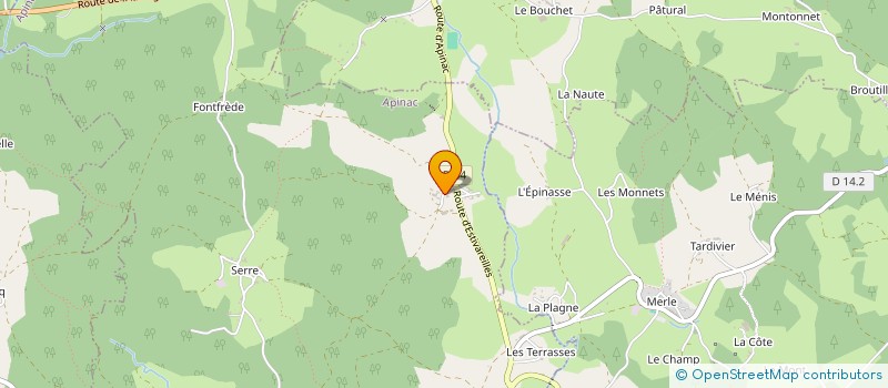 localisation de l'entreprise MONSIEUR PHILIPPE JAYOL à APINAC
