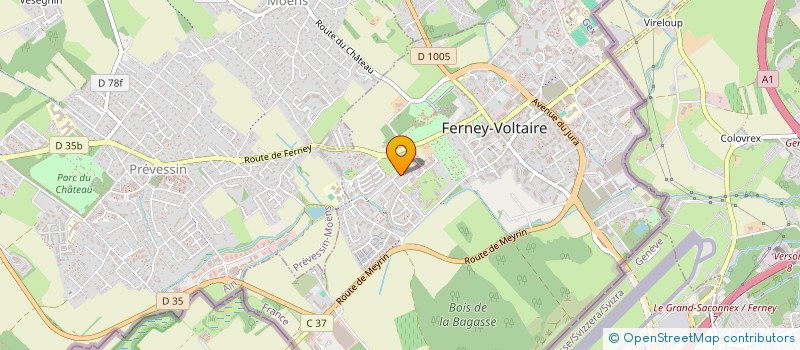 localisation de l'entreprise MONSIEUR PHILIPPE JEANMOUGIN  FERNEY-VOLTAIRE