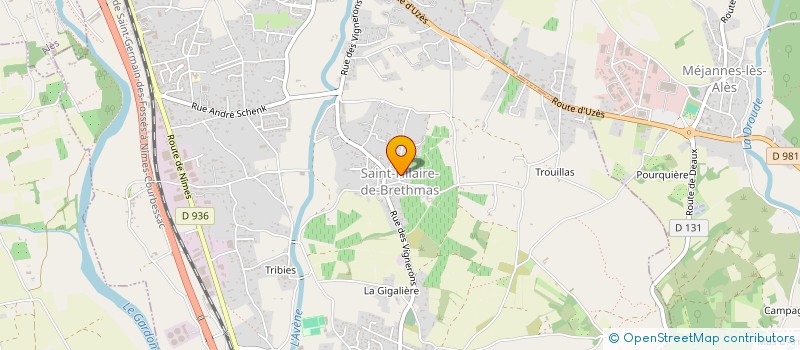 localisation de l'entreprise MONSIEUR PHILIPPE JEANNIN  SAINT-HILAIRE-DE-BRETHMAS