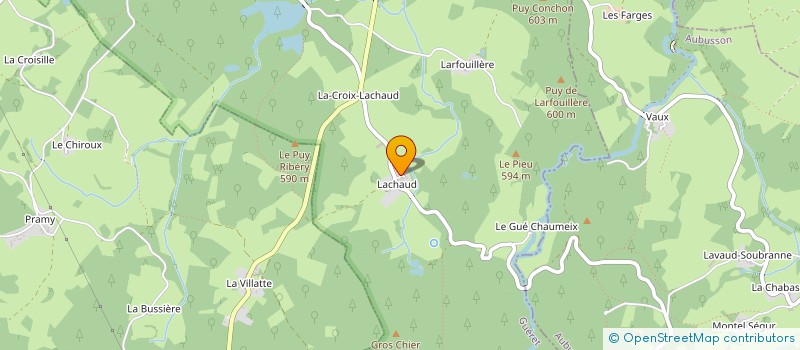 localisation de l'entreprise MONSIEUR PHILIPPE JEOFFRE  LE MONTEIL-AU-VICOMTE