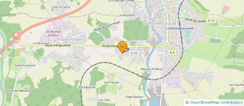 localisation de l'entreprise MONSIEUR PHILIPPE JHEAN à LA ROCHEFOUCAULD-EN-ANGOUMOIS
