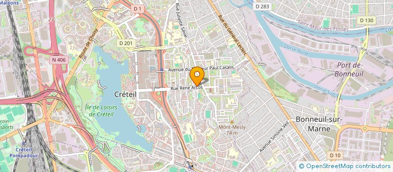 localisation de l'entreprise MONSIEUR PHILIPPE JOACHIM ARNAULD  CRETEIL