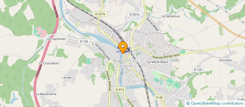 localisation de l'entreprise MONSIEUR PHILIPPE JOLY à ARGENTON SUR CREUSE