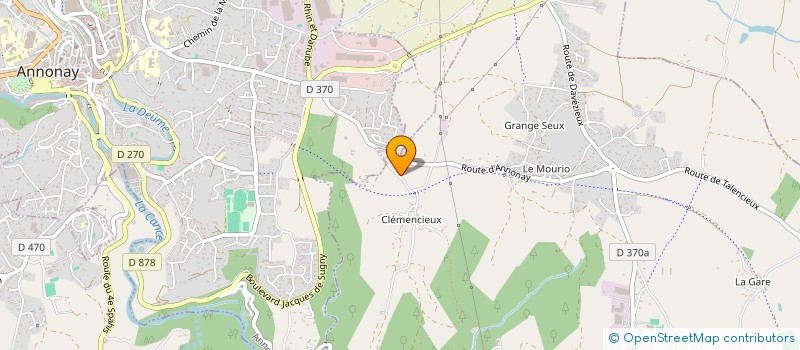 localisation de l'entreprise MONSIEUR PHILIPPE JOMARD  VERNOSC-LES-ANNONAY