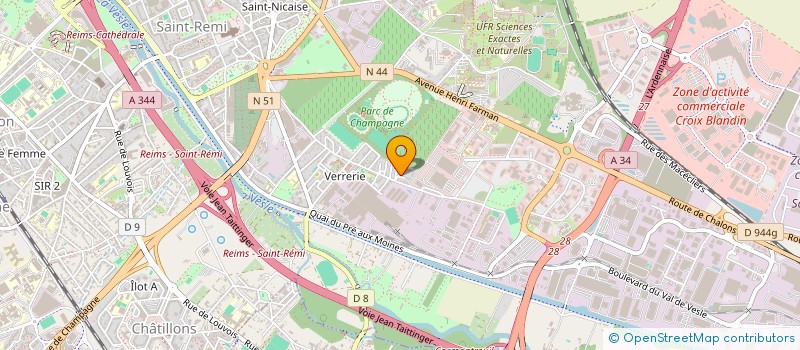 localisation de l'entreprise MONSIEUR PHILIPPE JORGE  REIMS