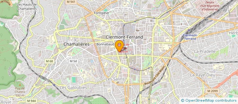 localisation de l'entreprise MONSIEUR PHILIPPE JOUBERT  CLERMONT-FERRAND