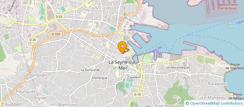 localisation de l'entreprise MONSIEUR PHILIPPE JOUDI  LA SEYNE-SUR-MER