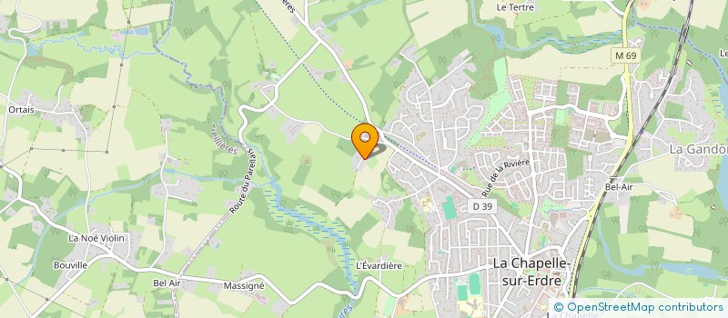 localisation de l'entreprise MONSIEUR PHILIPPE JOUIN  LA CHAPELLE-SUR-ERDRE