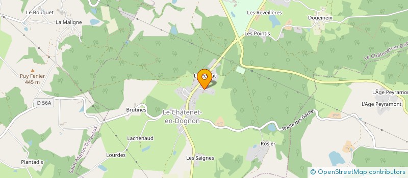 localisation de l'entreprise MONSIEUR PHILIPPE JOUIN à LE CHATENET-EN-DOGNON