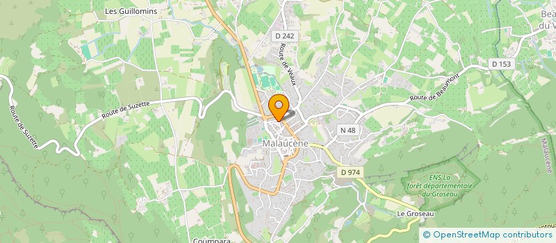 localisation de l'entreprise MONSIEUR PHILIPPE JOURDANNEY  MALAUCENE