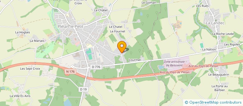 localisation de l'entreprise MONSIEUR PHILIPPE JOURNIAC  PLELAN-LE-PETIT