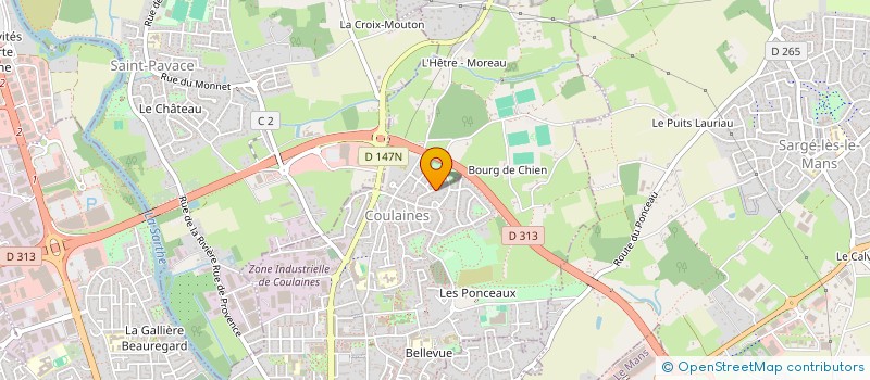 localisation de l'entreprise MONSIEUR PHILIPPE JOUVEAU  COULAINES