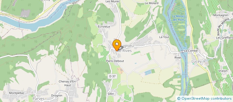 localisation de l'entreprise MONSIEUR PHILIPPE JUAN à MASSIGNIEU-DE-RIVES