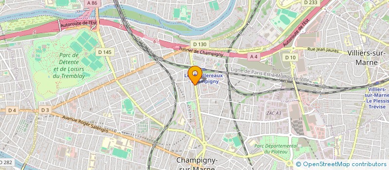 localisation de l'entreprise MONSIEUR PHILIPPE JUFFROY à CHAMPIGNY-SUR-MARNE