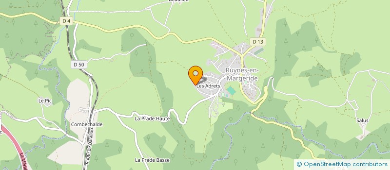 localisation de l'entreprise MONSIEUR PHILIPPE JUILLARD à RUYNES-EN-MARGERIDE