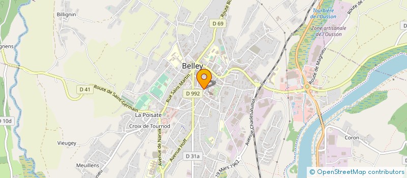 localisation de l'entreprise MONSIEUR PHILIPPE JULIEN à BELLEY