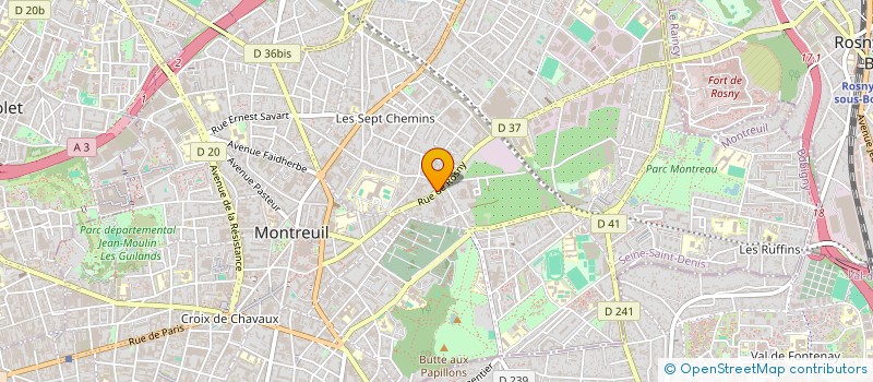 localisation de l'entreprise MONSIEUR PHILIPPE JUNCAS à MONTREUIL