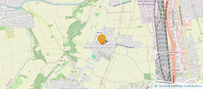 localisation de l'entreprise MONSIEUR PHILIPPE JUNCKER  NIEDERHAUSBERGEN