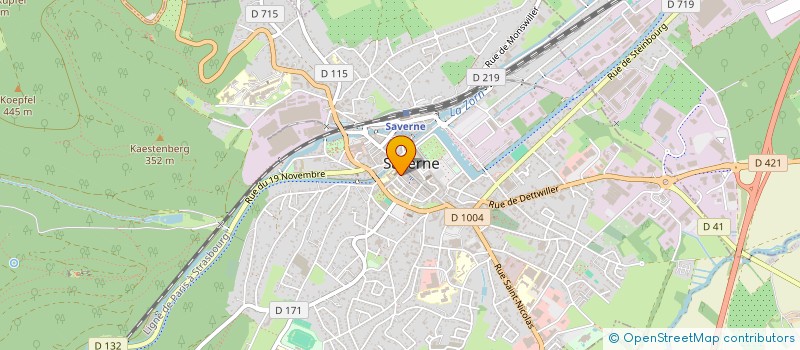 localisation de l'entreprise MONSIEUR PHILIPPE JUNG à SAVERNE