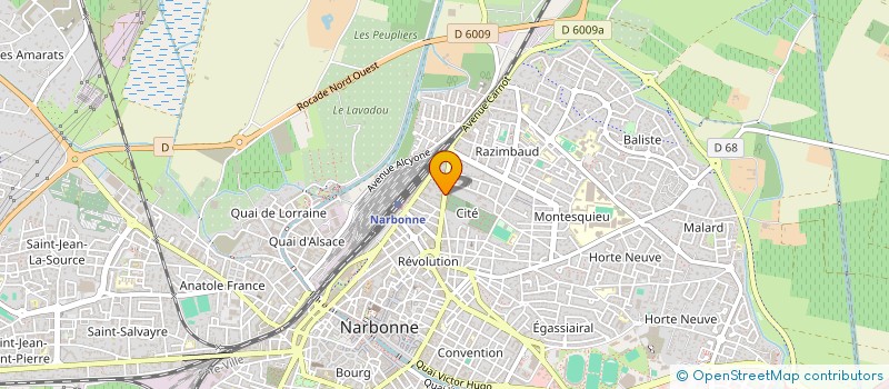 localisation de l'entreprise MONSIEUR PHILIPPE JUNIQUE  NARBONNE