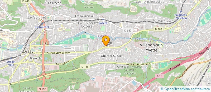 localisation de l'entreprise MONSIEUR PHILIPPE JUSTIN à VILLEBON-SUR-YVETTE