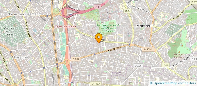 localisation de l'entreprise MONSIEUR PHILIPPE KACI MAGJIT à MONTREUIL