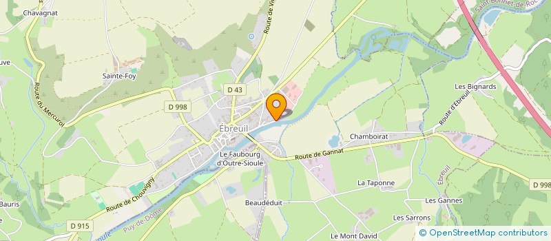 localisation de l'entreprise MONSIEUR PHILIPPE KEDZIOR  EBREUIL