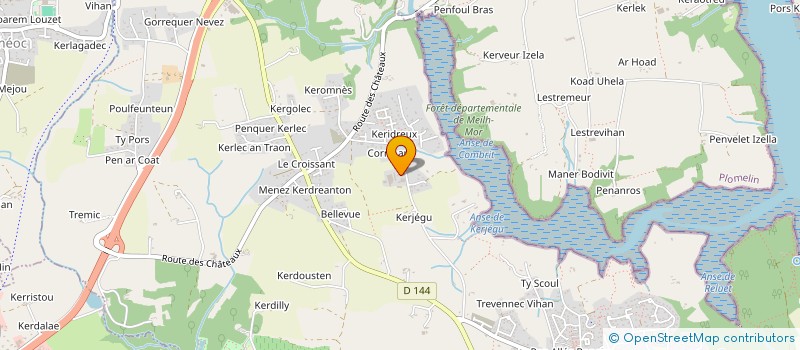 localisation de l'entreprise MONSIEUR PHILIPPE KERAVAL  COMBRIT