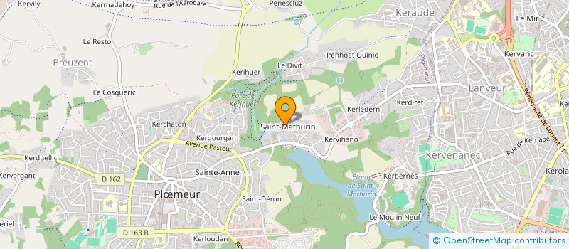 localisation de l'entreprise MONSIEUR PHILIPPE KERIBIN  PLOEMEUR