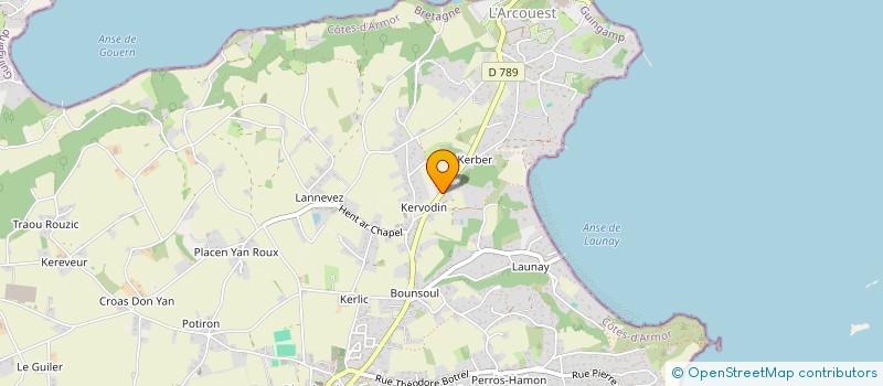 localisation de l'entreprise MONSIEUR PHILIPPE KERMANACH à PLOUBAZLANEC