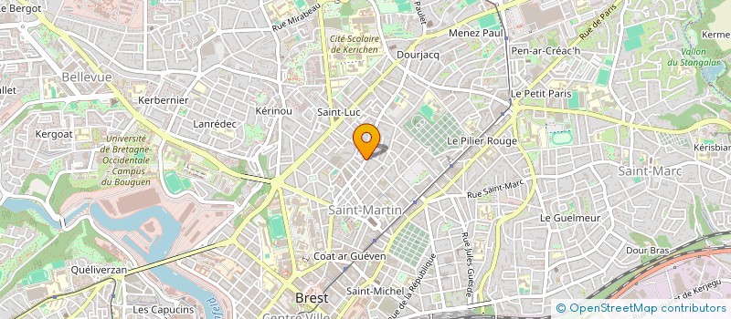 localisation de l'entreprise MONSIEUR PHILIPPE KERVERN à BREST